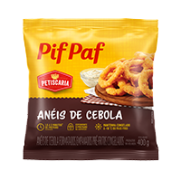 03-003.075 ANEIS DE CEBOLA PIF PAF 400G 10KG FLOW PACK 400 G