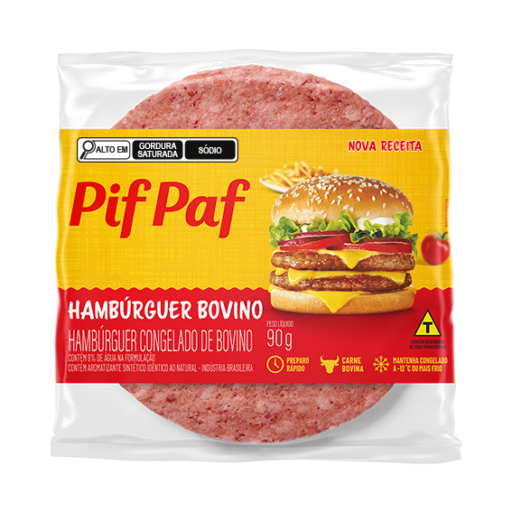 03-003.471 HAMBURGUER BOI GRANEL 90G FLOW PACK 90 G