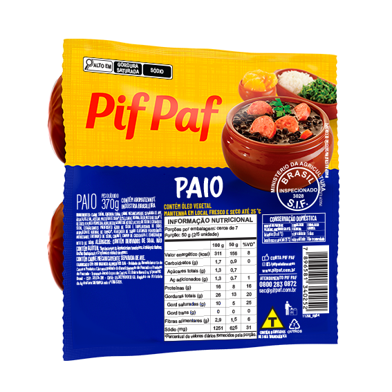 00-043.822 PAIO 370G CX 6,660 