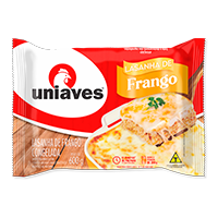 00-050.760 LASANHA DE FRANGO UNIAVES 600G CX 6KG FILME 600 G 