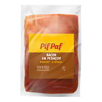 00-100.127 BACON EM PEDAÇOS PIFPAF APROX250G CX3KG TERMO 250 G