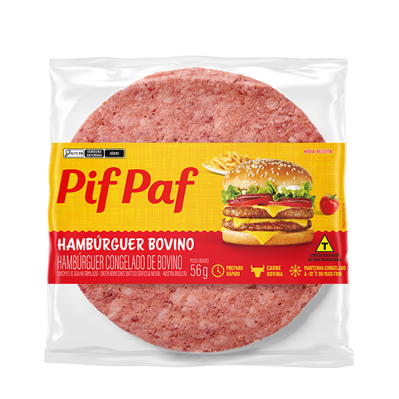 03-001.665 HAMBURGUER BOI GRANEL 56G FLOW PACK 56 G