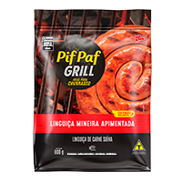 00-060.743 LINGUICA MINEI APIMENTADA 0,8KG CX 6,4KG PACOTE 1 KG