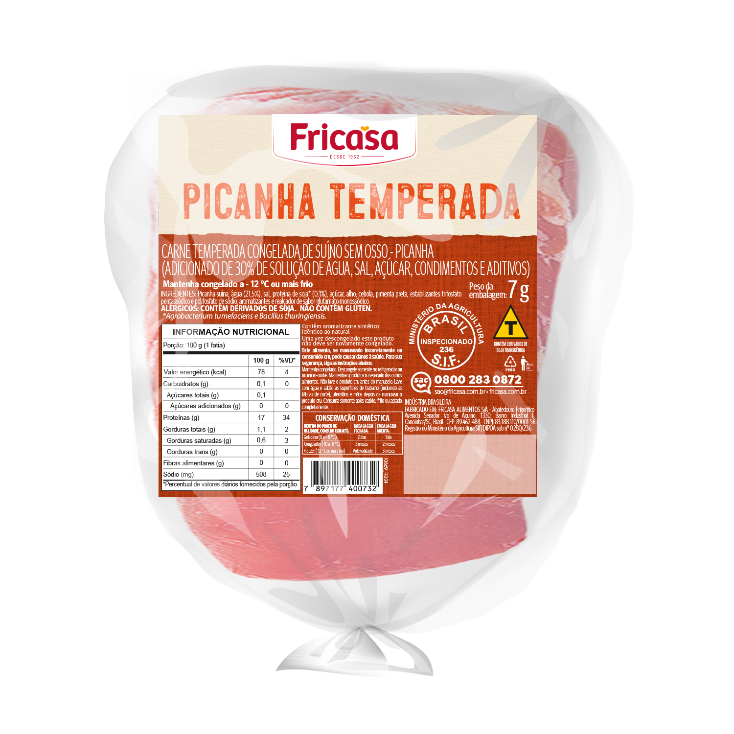 00-100.073 0073 PICANHA SUINA TEMPERADA 15K FRIC