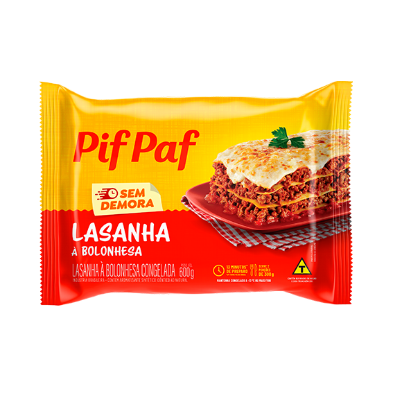 00-050.670 LASANHA A BOLONHESA PIF PAF 600G CX 6KG