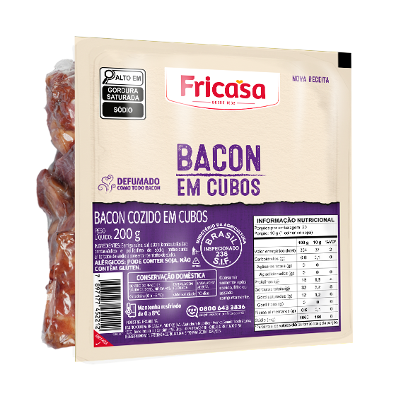 00-105.221 5221 BACON EM CUBOS 200G CX 2KG FRIC